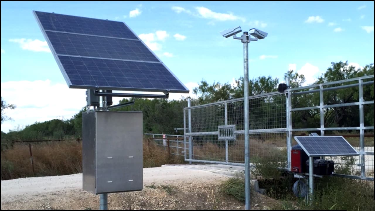 RadiusVision industrial-grade solar powered wireless camera system