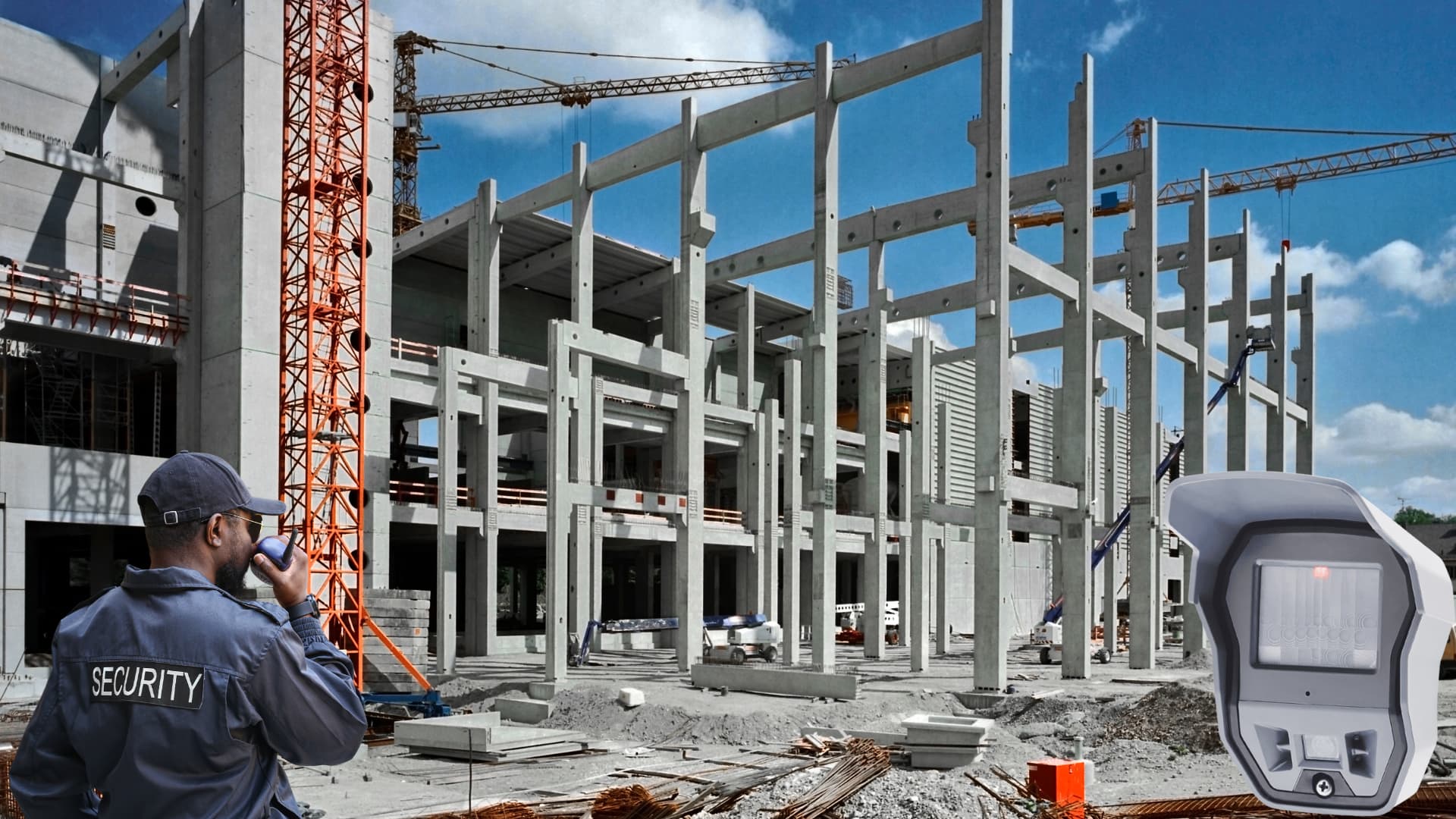 Comparison of traditional security guard and Videofied wireless video verification system on a job site