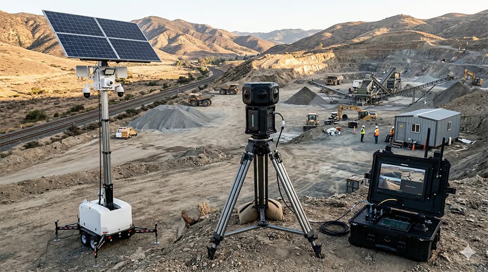 RadiusVision portable surveillance systems deployed at a remote site