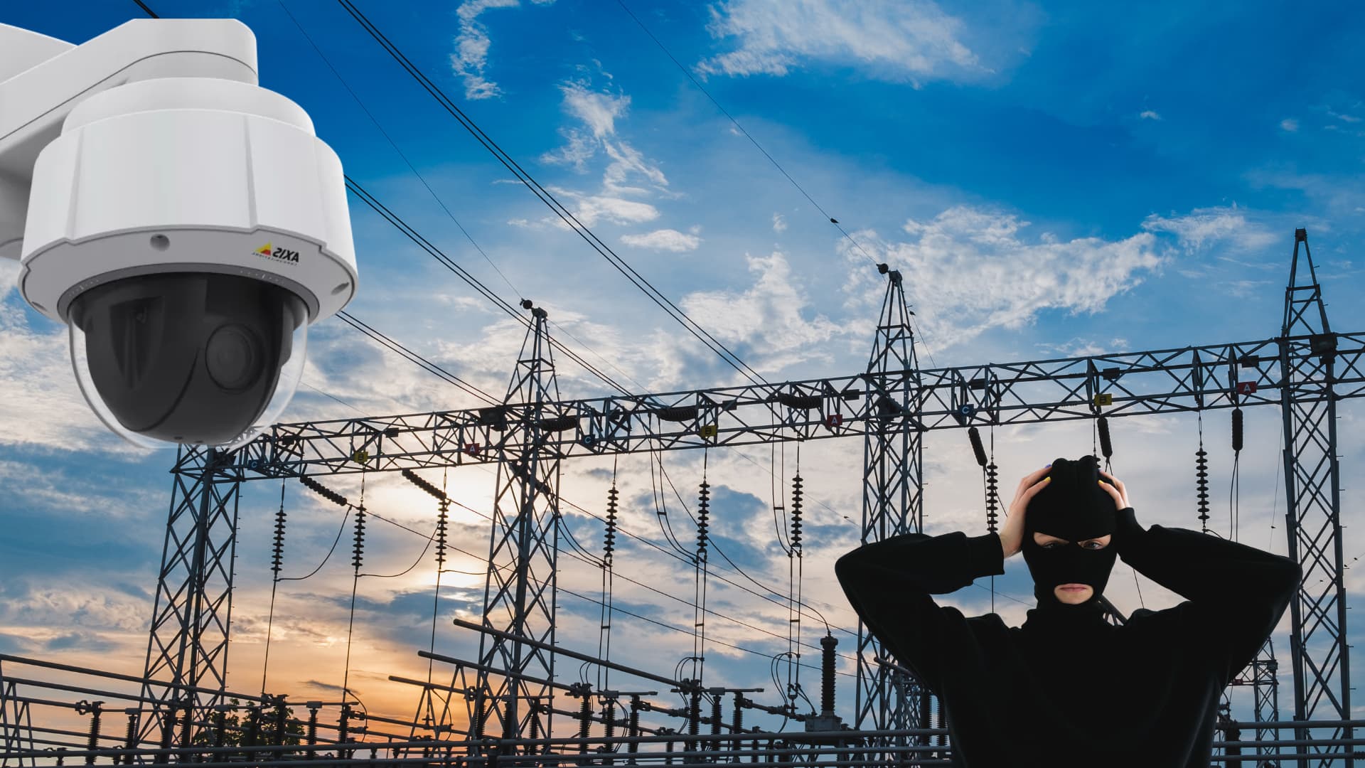 Infographic showing top five security challenges facing utility companies
